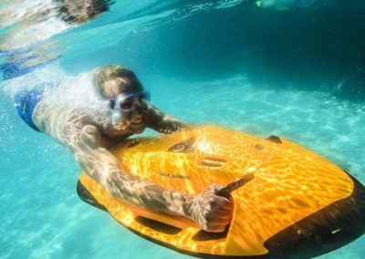 Underwater scooter seabobs for yacht charter